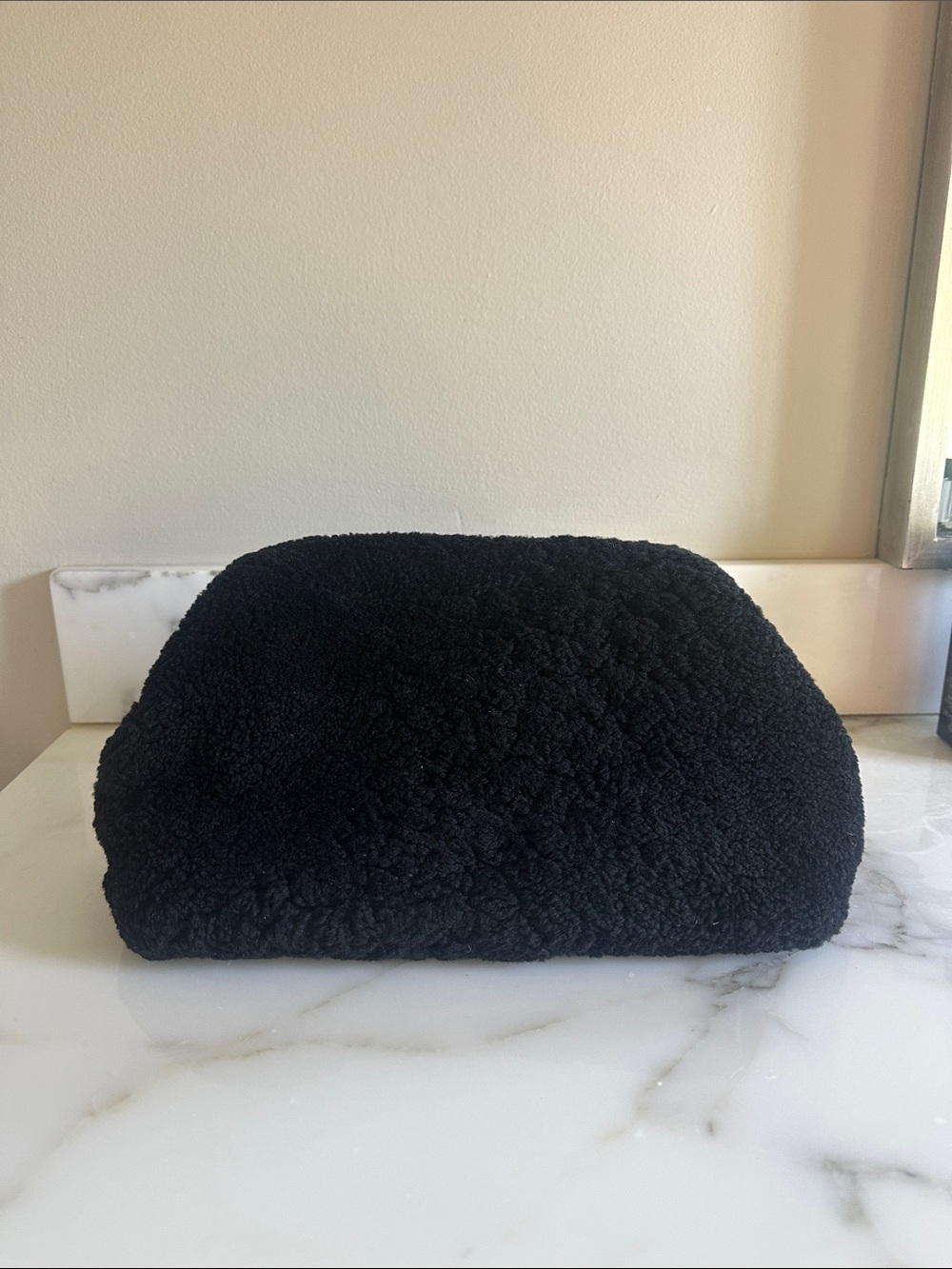 St. Agni Black Sherpa Clutch Bag